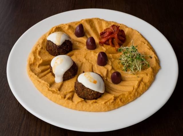 Warm Humus Plate.